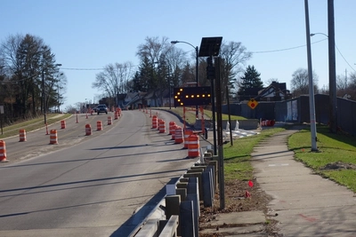 In the world's easiest engineering project, the traffic safety devices are already installed.